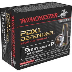 Winchester PDX1 Defender 9mm 124 Grain Bonded JHP 20 Rd